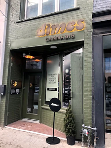 Dimes Cannabis - Toronto store front