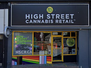 High Street Cannabis Retail store front