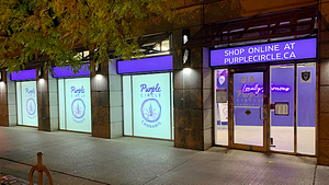 Purple Circle Cannabis store front