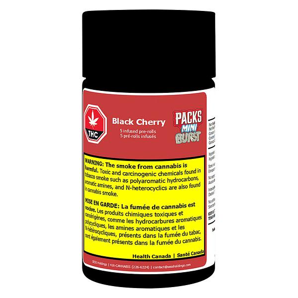 Packs - Mini Burst Black Cherry Infused Pre-Roll image 2