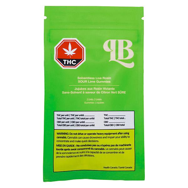 La Boca - Solventless Live Rosin Sour Lime Gummies image 2