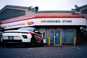 AR Cannabis Store - Main & Marine store front