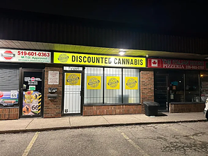 Discounted Cannabis - London store front
