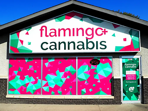 Flamingo + Cannabis - Brandon store front