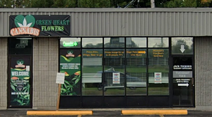 Green Heart Flowers Cannabis store front