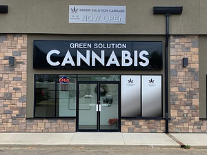 Green Solution Cannabis - Camrose store front