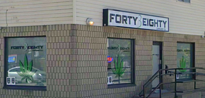 Forty3Eighty Cannabis Co. store front