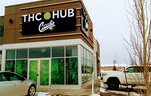 THC HUB CANNABIS - Fort Sask store front