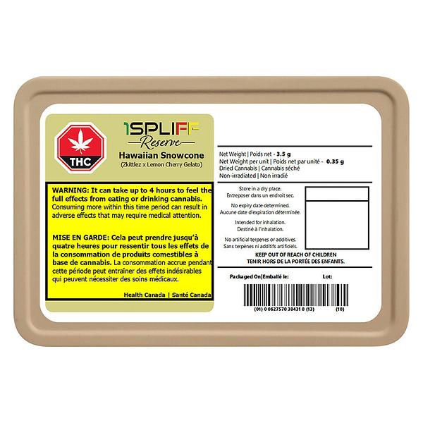 1Spliff - Reserve Hawaiian Snowcone Premium Glass Tip Pre Roll image 2