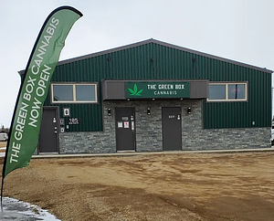 The Green Box Cannabis - Unity store front