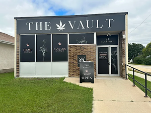 The Vault Cannabis - Lundar store front