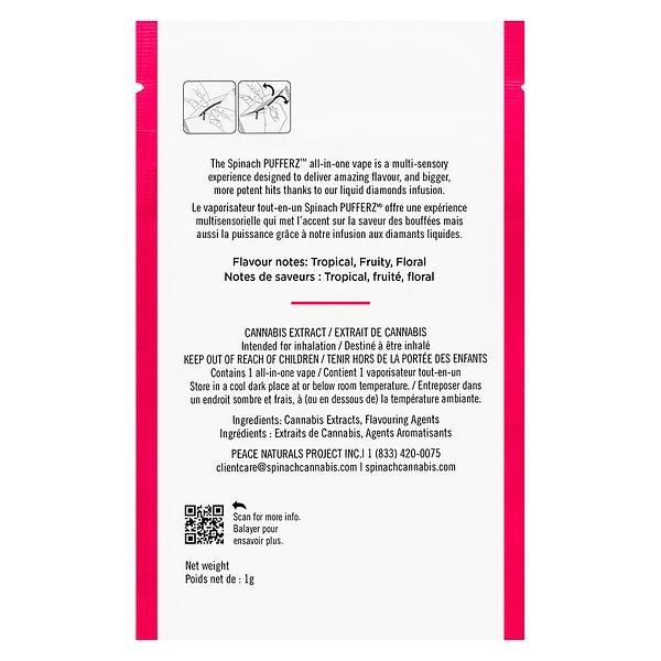 Spinach - Pufferz - Tropical AF All-in-One Liquid Diamonds Vape