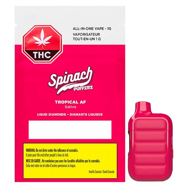 Spinach - Pufferz - Tropical AF All-in-One Liquid Diamonds Vape