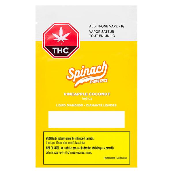 Spinach - Pufferz - Pineapple Coconut All-in-One Liquid Diamonds Vape