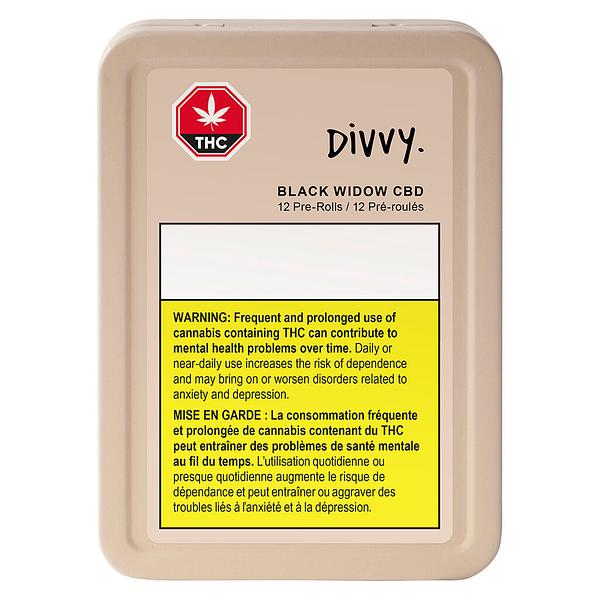 Divvy - Black Widow CBD Pre Roll