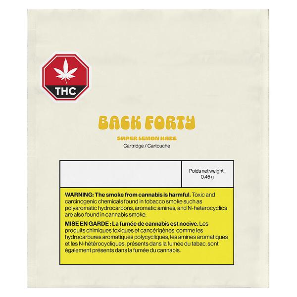 Back Forty - Super Lemon Haze 510 Thread Cartridge
