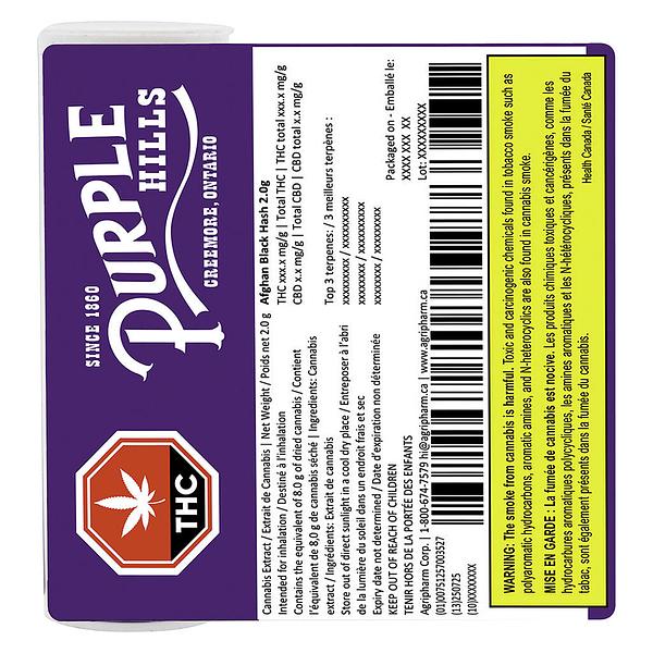 Purple Hills - Afghan Black Hash