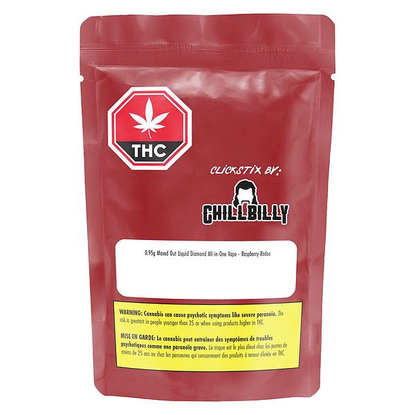 ClickStix by Chillbilly - Maxed Out Liquid Diamond All-in-One Vape - Raspberry Rodeo