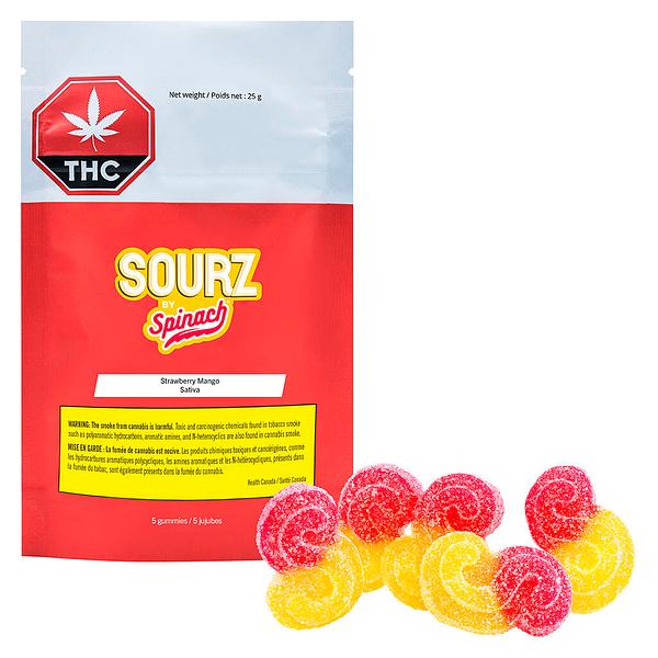 SOURZ by Spinach - Strawberry Mango Sativa Soft Chews