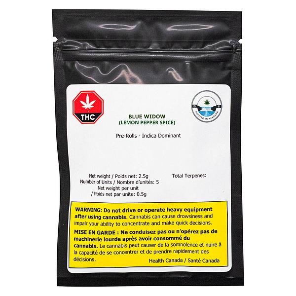 Dykstra Greenhouses - Blue Widow (Lemon Pepper Spice) Pre Roll