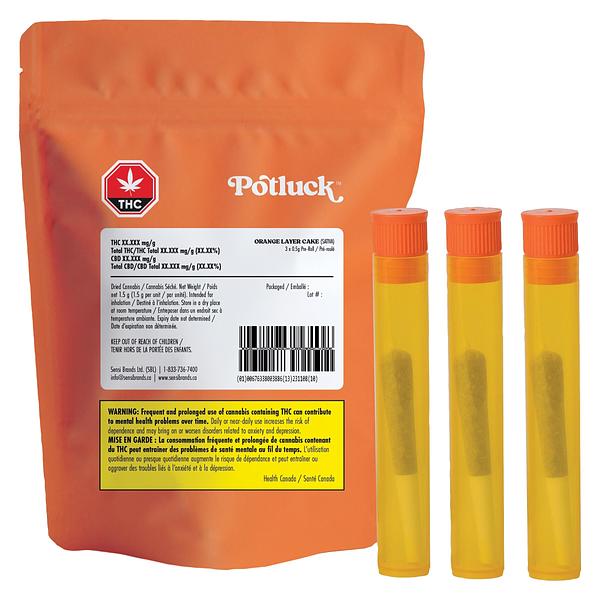 Potluck - Orange Layer Cake Pre Rolls