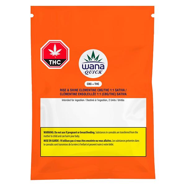Wana Quick - Rise & Shine Clementine Cbg/Thc 1:1 Sativa Soft Chews