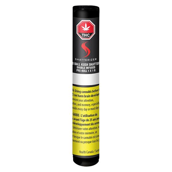 SHATTERIZER - 8 Ball Kush Shatter Double Infused Pre Roll