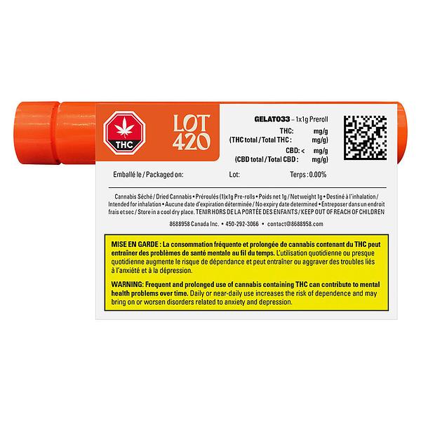 LOT420 - Gelato #33 Pre Roll