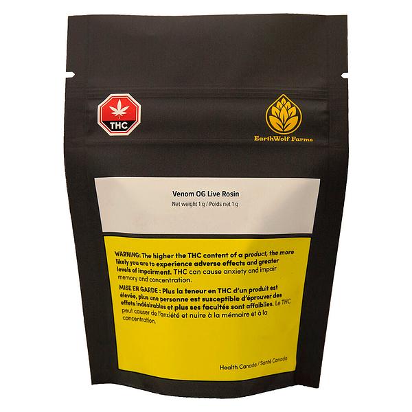 EarthWolf Farms - Venom Og Live Rosin