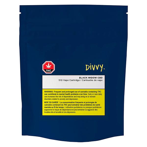 Divvy - Black Widow Cbd 510 Thread Cartridge