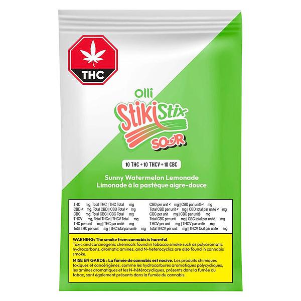 Olli StikiStix - Sour Sunny Watermelon Lemonade THCV:CBC:THC image 2