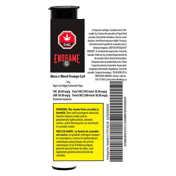 Endgame - Mosa X Blood Orange  510 Thread Cartridge