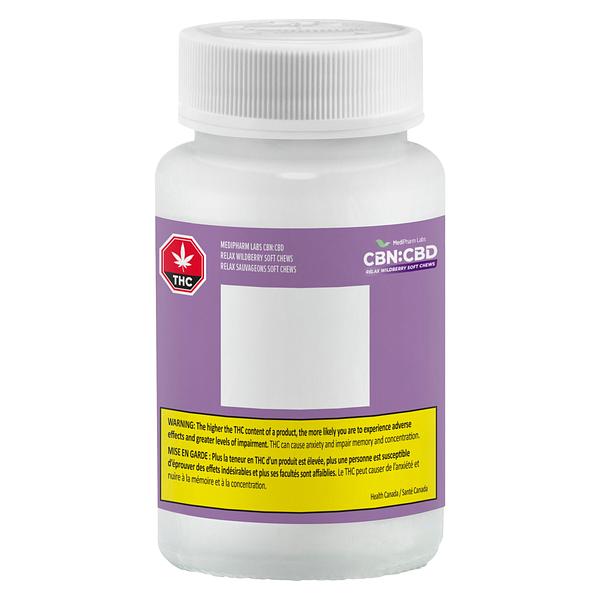 MediPharm Labs - Cbn:Cbd Relax Wildberry Soft Chew