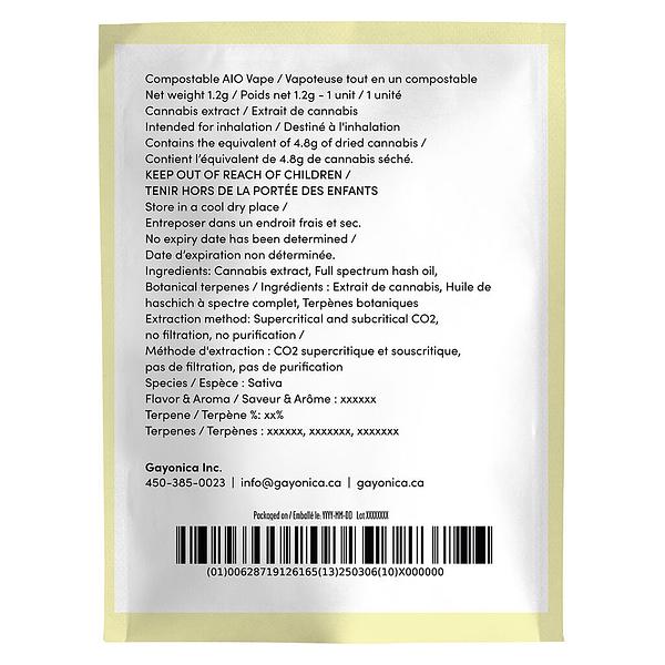 Jublee Extracts - Bright Mind - CBG Broad Spectrum Sweet Citrus AIO Disposable Vape image 3