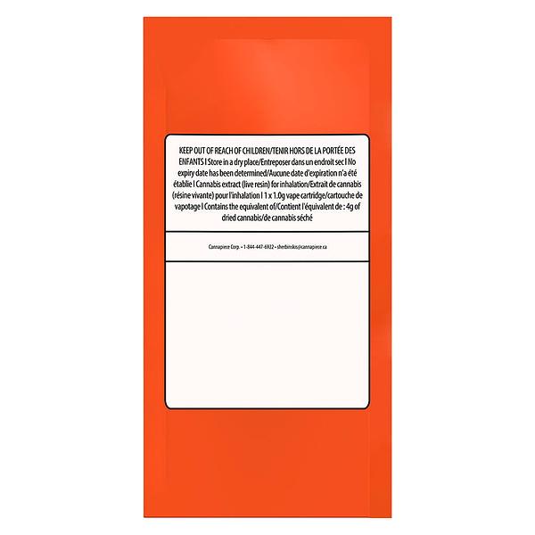 Sherbinskis - Orange Sherbs Live Resin 510 Thread Cartridge