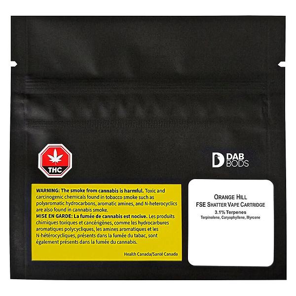 Dab Bods - Orange Hill FSE Shatter 510 Thread Cartridge