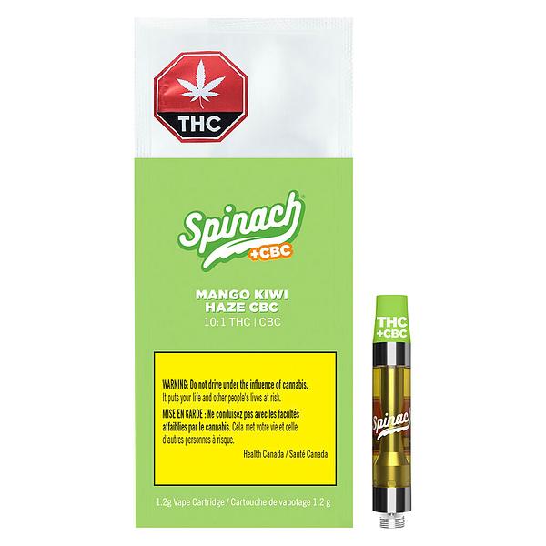 Spinach FEELZ - Mango Kiwi Haze Cbc (Day Trip) 510 Thread Cartridge