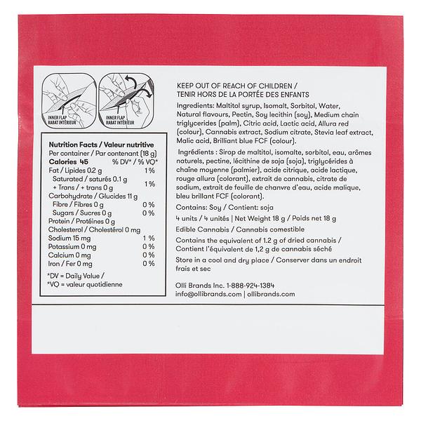 Olli - Sugar Free Raspberry Acai 1:1 Soft Chews