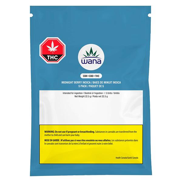 Wana - Sour Cbn Midnight Berry Soft Chews