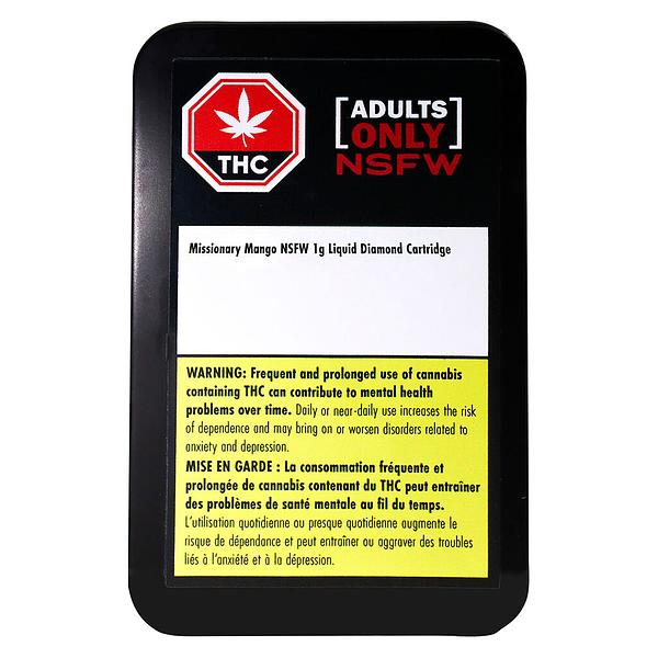 Adults Only - Missionary Mango NSFW Liquid Diamond 510 Thread Cartridge