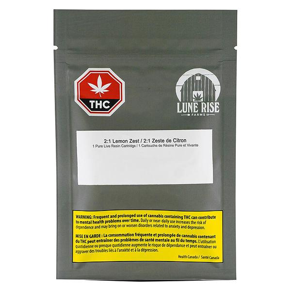 Lune Rise Farms - 2:1 Lemon Zest Live Resin 510 Thread