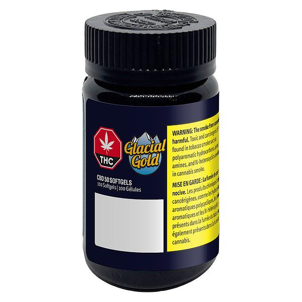 Glacial Gold - CBD 50 Softgels