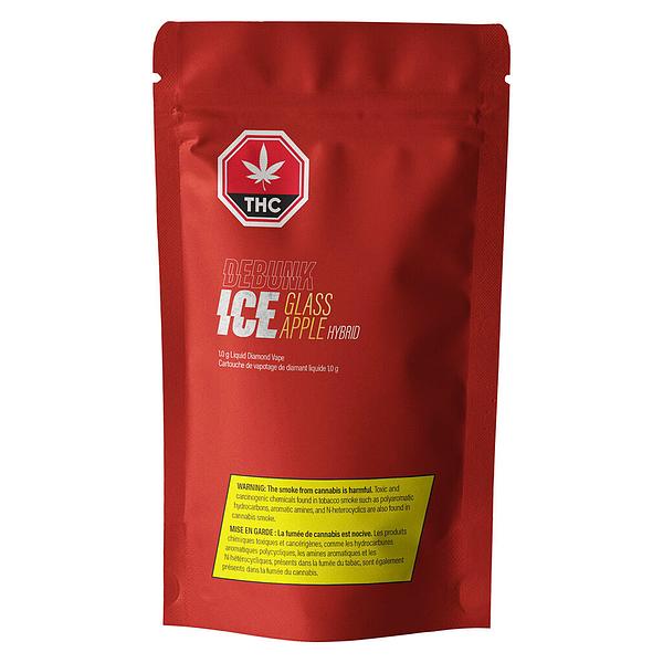 DEBUNK ICE - Glass Apple Liquid Diamonds 510 Thread Cartridge