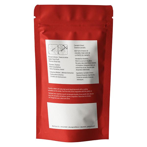 DEBUNK ICE - Glass Apple Liquid Diamonds 510 Thread Cartridge