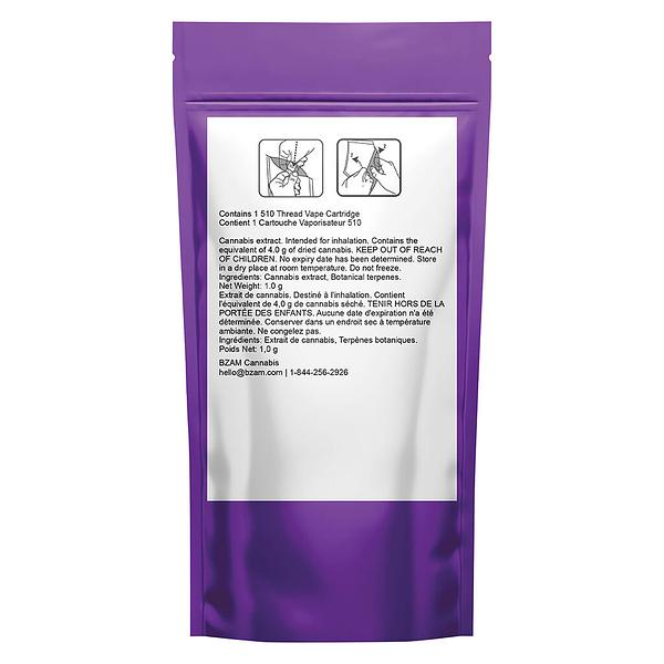 AMBR - Indica Grape Pluto 510 Thread Cartridge