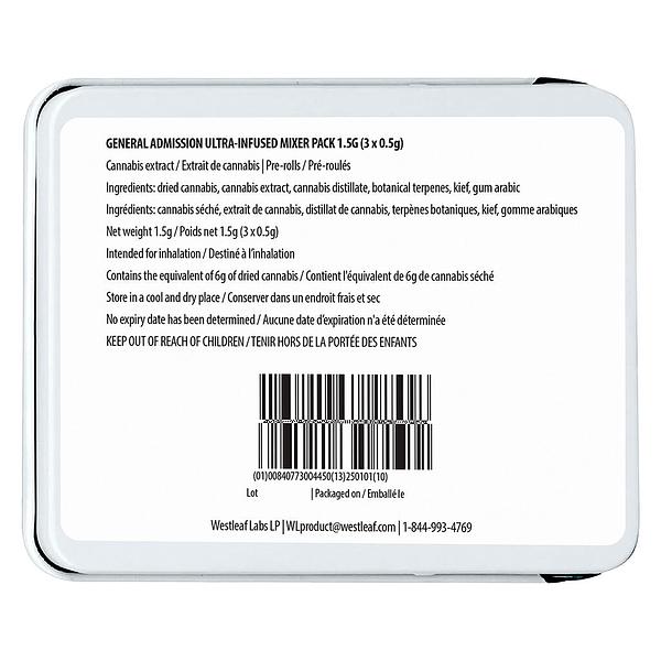 General Admission - Mixer Pack Diamond Infused Pre Roll image 3