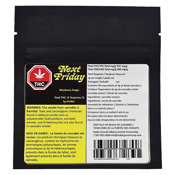 Next Friday - Blueberry Fuego Shatter