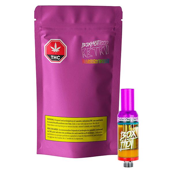 BOXHOT 1000 - Retro Rainbow Burst 510 Thread Cartridge