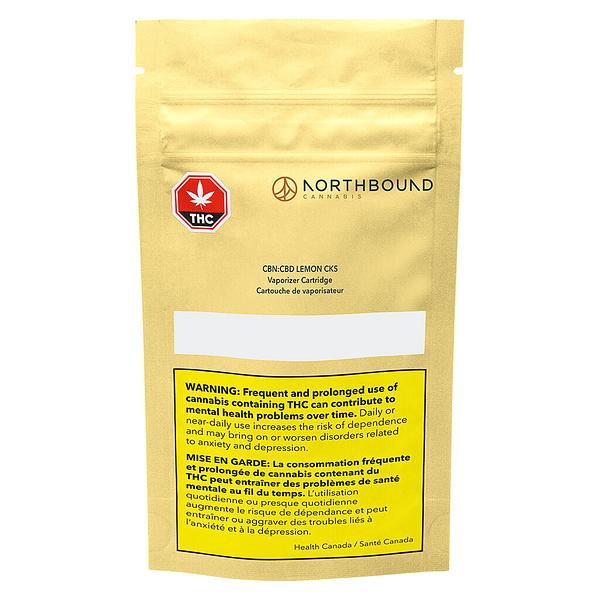 Northbound Cannabis - CBN:CBD Lemon CKS 510 Thread Cartridge