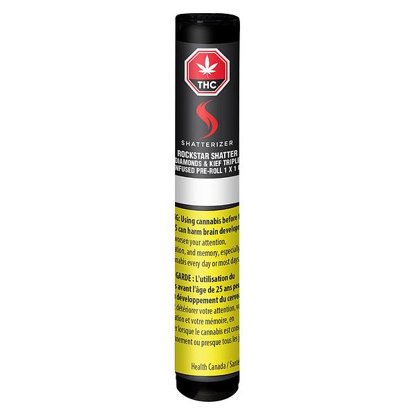 SHATTERIZER - Rockstar Shatter Diamonds & Kief Triple Infused Pre Roll